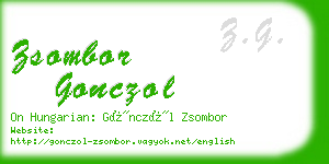 zsombor gonczol business card